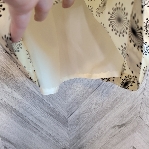 Milly Silk Starburst Deep Plunge Mini Dress Size 2 - Picture 4 of 10